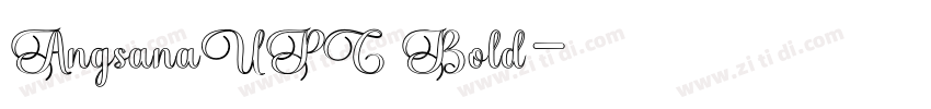 AngsanaUPC Bold字体转换